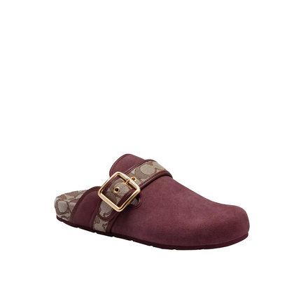 Coach Women's Archival Buckle Clog Merlot