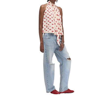 Marc Jacobs Women's Lips Halterneck Tie Top