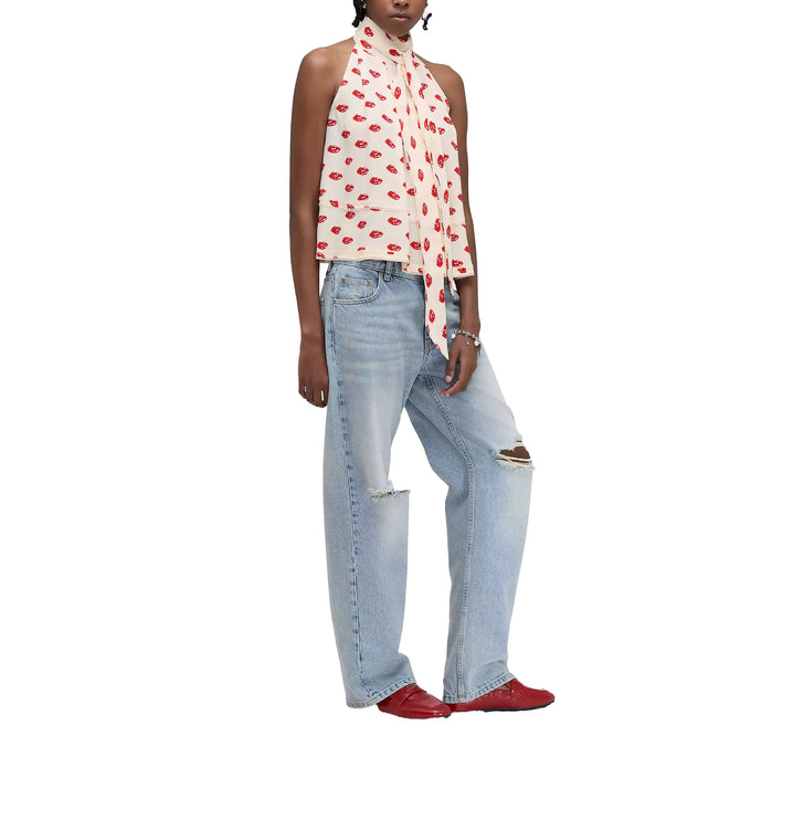 Marc Jacobs Women's Lips Halterneck Tie Top