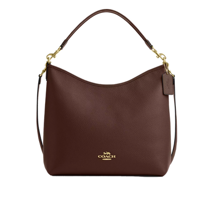 Coach Women's Laurel Large Shoulder Bag Gold/Maple