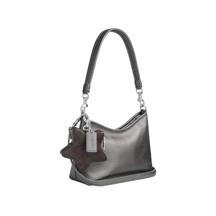 Coach Women's Laurel Small Shoulder Bag With Star Charm Silver