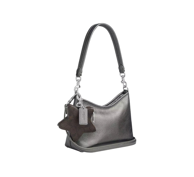 Coach Women's Laurel Small Shoulder Bag With Star Charm Silver