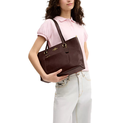 Coach Women's Station Tote Bag Gold/Maple