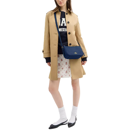 Coach Women's Kailey Shoulder Bag Gold/Deep Blue