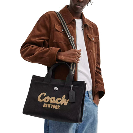 Coach Women's Cargo Tote Bag Silver/Black