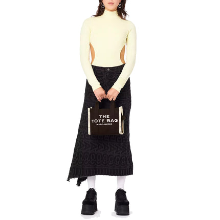 Marc Jacobs Women's The Jacquard Small Tote Bag Black - Hemen Kargoda