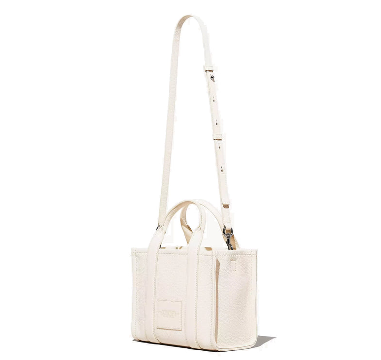 Marc Jacobs Women's The Leather Small Tote Bag Cotton/Silver