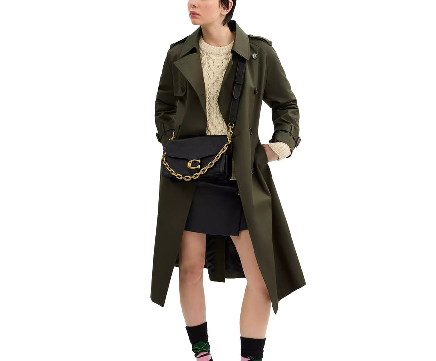 Coach Women's Chain Tabby Shoulder Bag Brass/Black