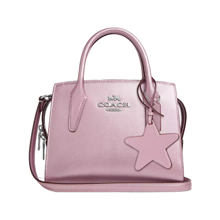 Coach Women's Andrea Carryall Bag Silver/Metallic Pink