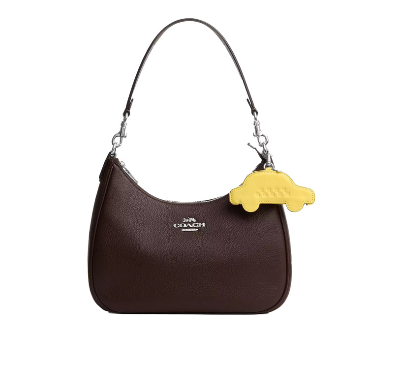Coach Women's Taxi Bag Charm Silver/Yellow