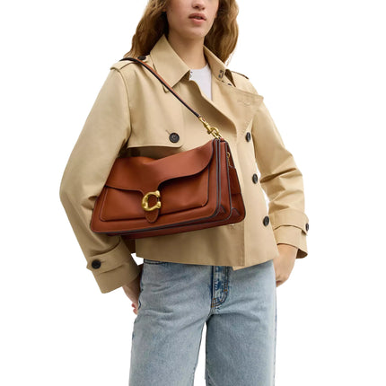 Coach Women's Tabby Shoulder Bag 36 Brass/Amber Brown