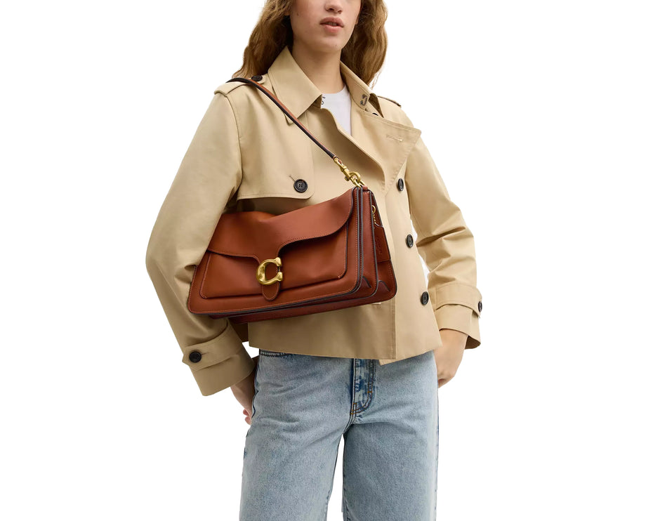 Coach Women's Tabby Shoulder Bag 36 Brass/Amber Brown