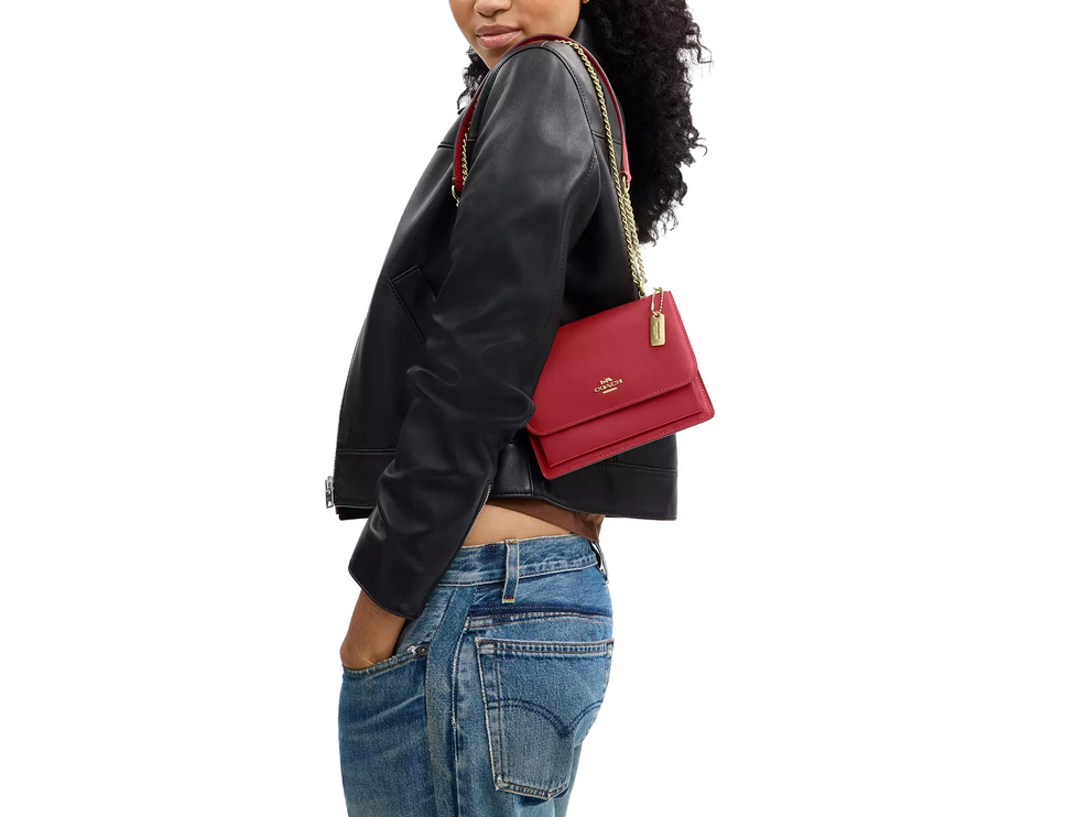 Coach Women's Mini Klare Crossbody Bag Gold/True Red