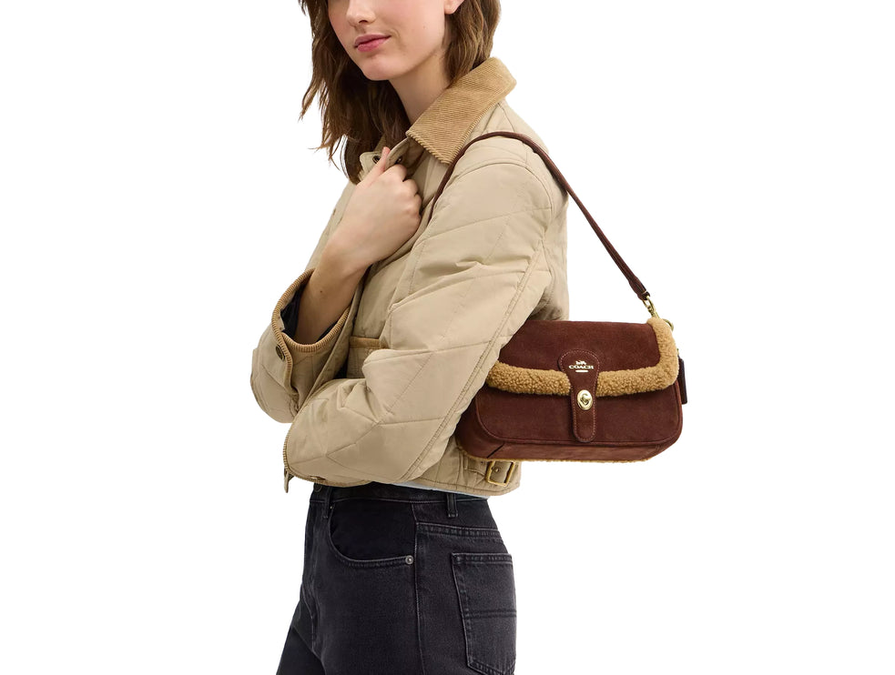 Coach Women's Hadley Shoulder Bag Gold/Vintage Brown Multi