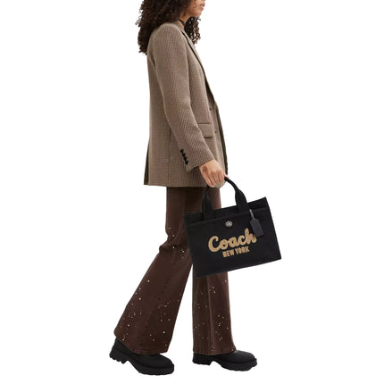 Coach Women's Cargo Tote Bag Silver/Black