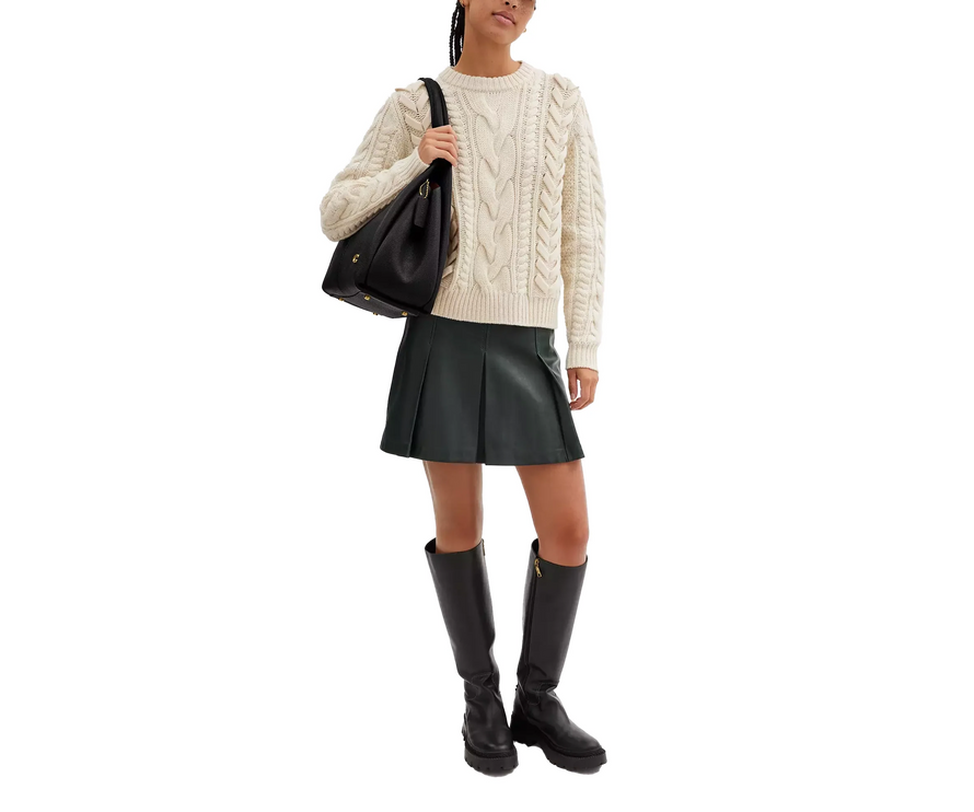 Coach Women's Lana Shoulder Bag Brass/Black