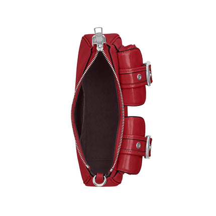 Coach Women's Ashton Bag Glazed Leather Red/Silver