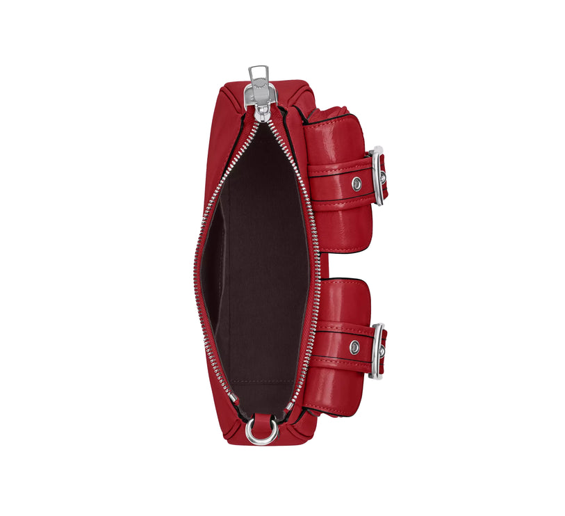 Coach Women's Ashton Bag Glazed Leather Red/Silver