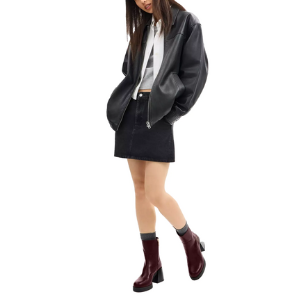 Coach Women's Block Heel Boot Dark Wine