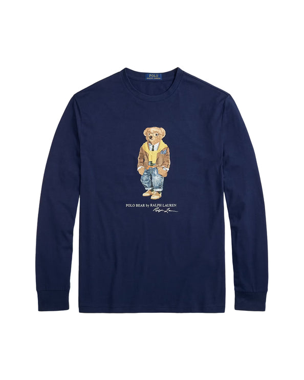 Polo Ralph Lauren Men's Classic Fit Polo Bear Jersey T-Shirt Newport Navy/Hudson Valley
