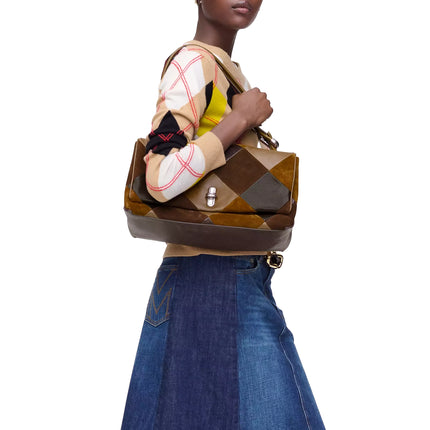 Marc Jacobs Women's The Suede Patchwork Large Dual Bag