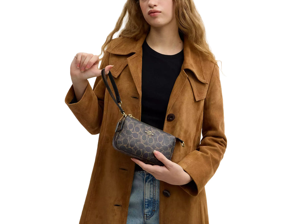 Coach Women's Nolita 19 In Loved Signature Canvas With Charms Gold/Brown