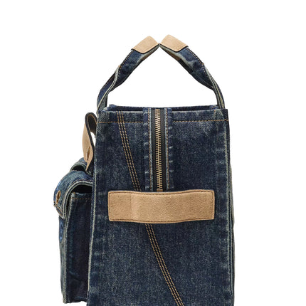 Marc Jacobs Women's The Denim Suede Medium Cargo Tote Bag