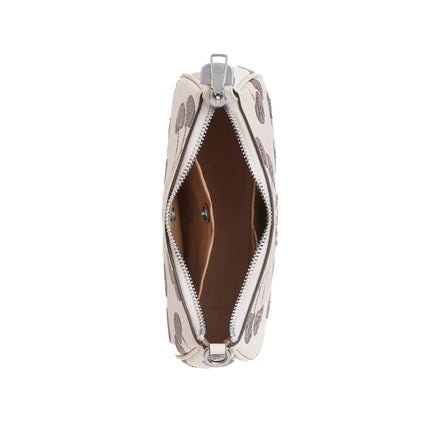 Coach Women's Teri Mini Crossbody Bag With Cherry Print White/Silver