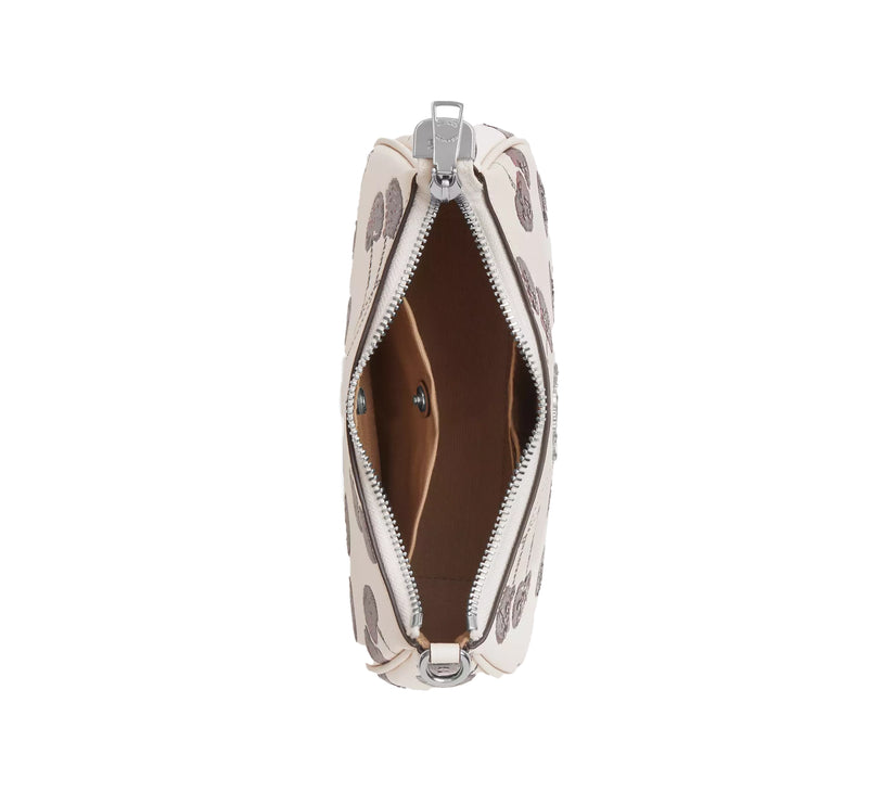 Coach Women's Teri Mini Crossbody Bag With Cherry Print White/Silver