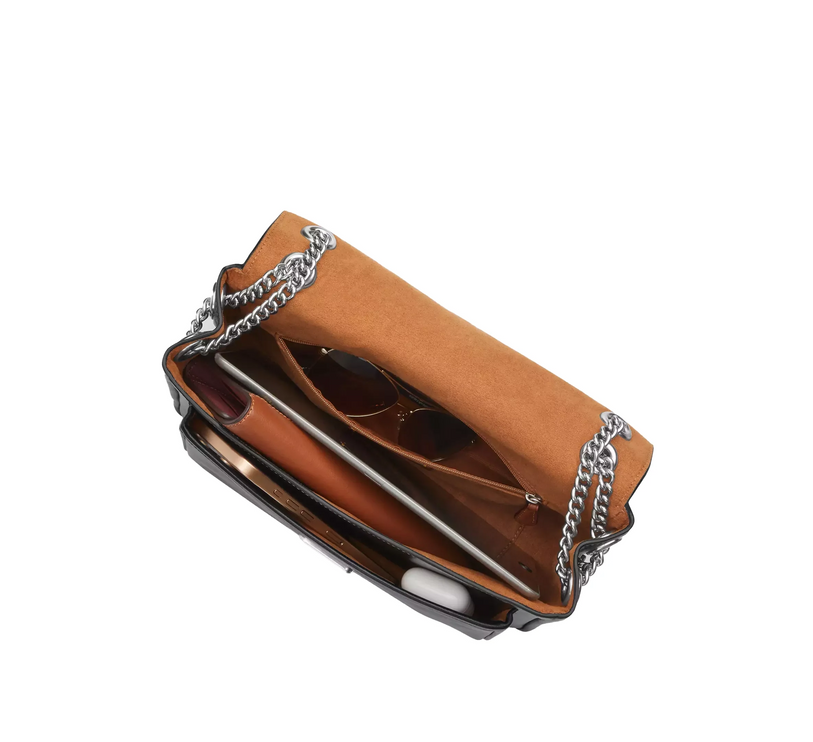 Coach Women's Elodie Crossbody Bag Silver/Black