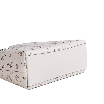 Coach Women's Station Tote Bag With Star Print Novelty Leather/Silver