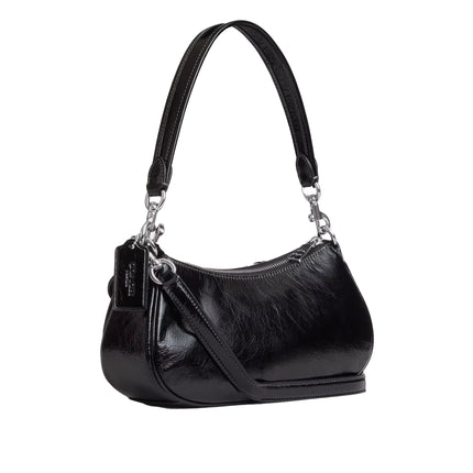 Coach Women's Ashton Bag Glazed Leather Black/Silver
