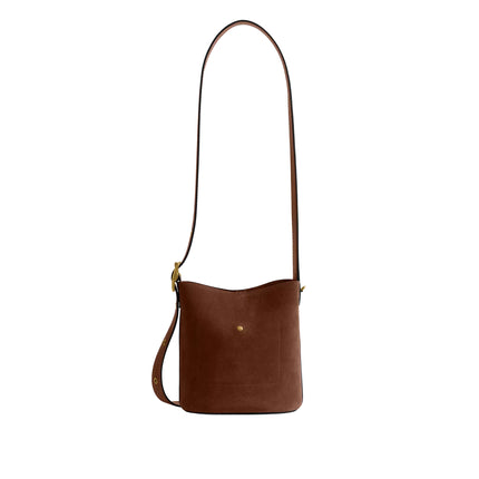 Coach Women's Bleecker Bucket Bag 21 Suede/Brass