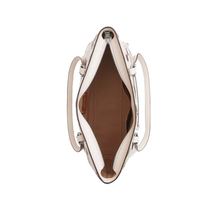 Coach Women's Station Tote Bag With Cherry Print White/Silver