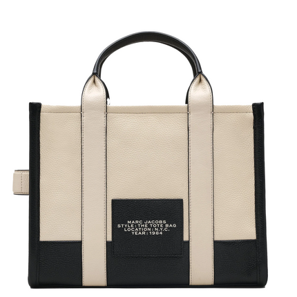 Marc Jacobs Women's The Colorblock Medium Tote Bag Ivory Multi
