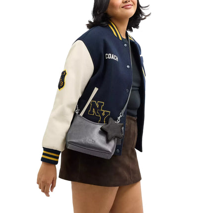 Coach Women's Laurel Small Shoulder Bag With Star Charm Silver