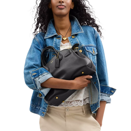 Coach Women's Soft Empire Carryall Bag 28 Brass/Black
