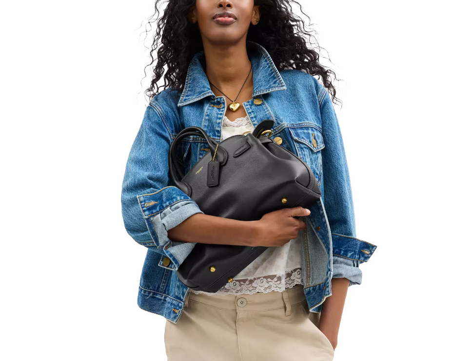 Coach Women's Soft Empire Carryall Bag 28 Brass/Black