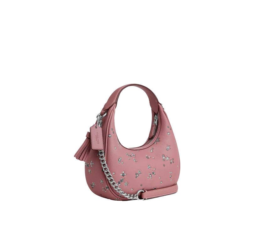 Coach Women's Carmen Mini Crossbody Bag With Star Print Novelty Leather/Silver