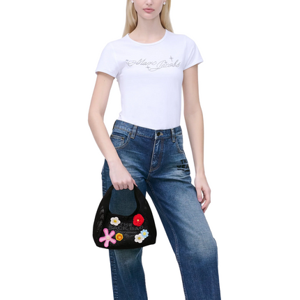 Marc Jacobs Women's The Daisy Crochet Mini Sack Bag Black