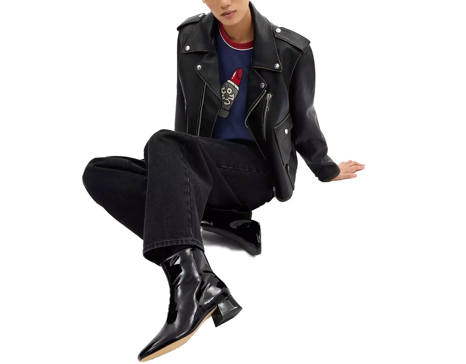 Coach Women's Block Heel Bootie Black