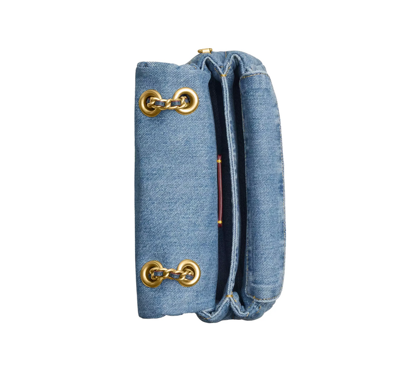 Coach Women's Tabby Shoulder Bag 20 With Quilting Denim/Brass/Indigo