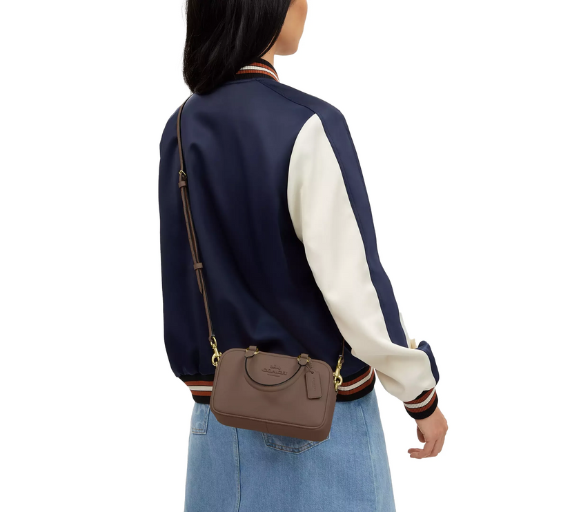 Coach Women's Satchel Crossbody Gold/Dark Stone