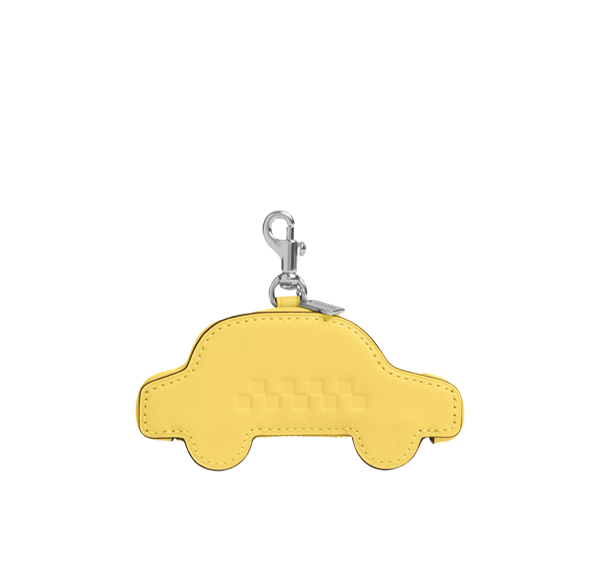 Coach Women's Taxi Bag Charm Silver/Yellow
