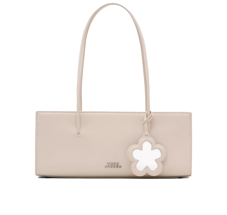 Marc Jacobs Women's The Glam Mirror Satchel Bag Cotton White