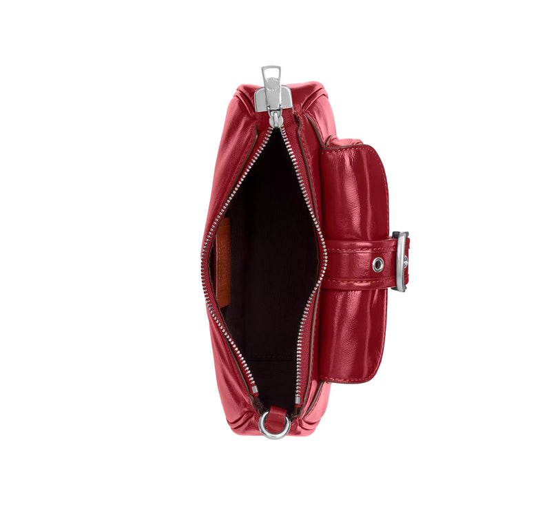 Coach Women's Ashton Mini Shoulder Bag Red/Silver