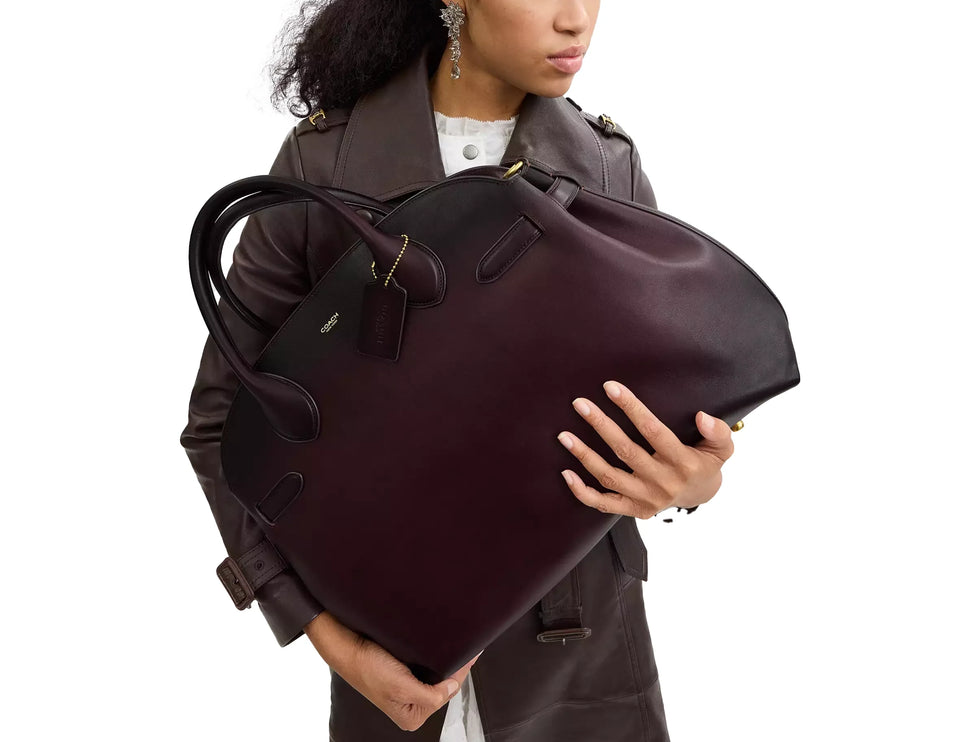 Coach Women's Soft Empire Carryall Bag 48 Brass/Merlot
