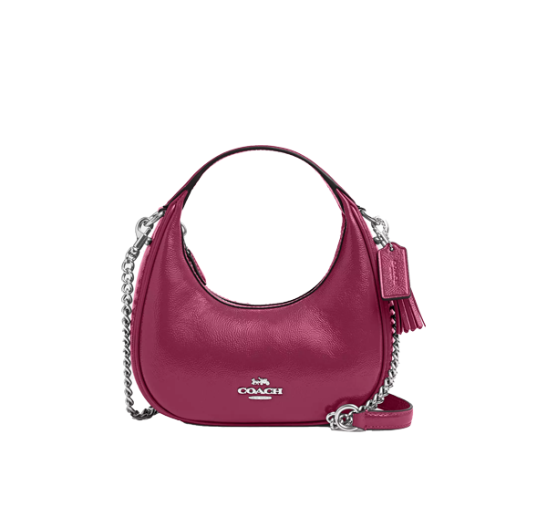 Coach Women's Carmen Mini Crossbody Bag Silver/Pink