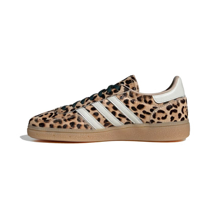 Adidas Women's Leopard Print Handball Spezial Shoes Magic Beige/Ivory/Aurora Ivy
