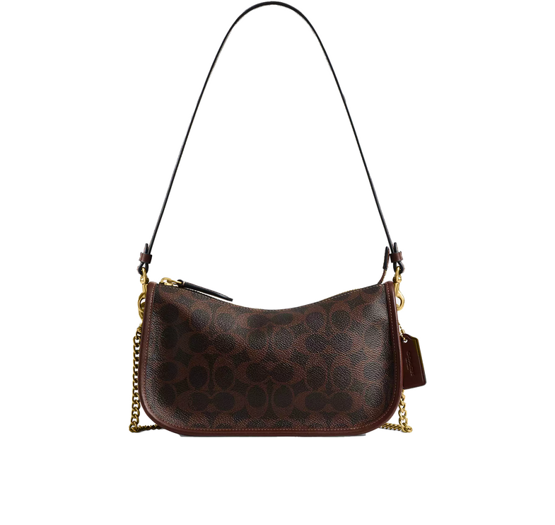Coach Women's Waverly Bag In Signature Canvas Brass/Maple